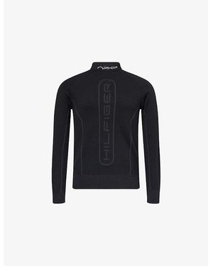 Tommy Hilfiger The Apxgp Collection Crewneck Wool-Blend Knitted Jumper - Blue