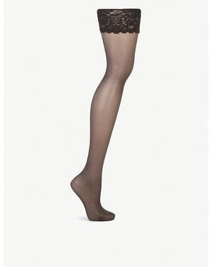Wolford Satin Touch 20 Hold-Ups - White