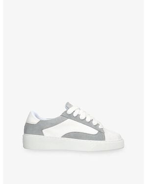 NUMERIS Eclipse Suede And Leather Sneakers - White