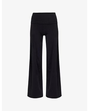 WE Are Tala Dayflex Wide-Leg Stretch-Woven Trousers - Black