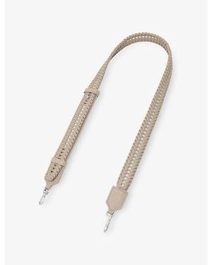 Loewe Leather Woven Strap - White
