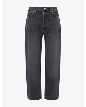 Agolde 90's Straight-Leg Denim Jeans - Gray
