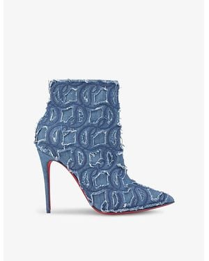 Christian Louboutin So Kate Booty 100 Heeled Boots - Blue