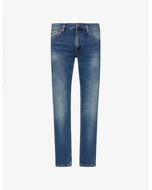 Nudie Jeans Lean Dean Slim-Fit Denim Jeans - Blue