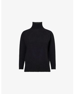Simone Rocha Open-Back High-Neck Cashmere Jumper - Black