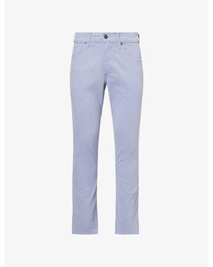 Citizens of Humanity Gage Cashmere-Touch Cotton Trousers - Blue
