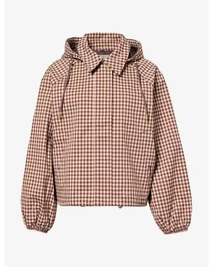 Barbour Audrey Gingham-Check Woven Jacket - Pink