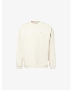 Loewe Anagram-Embroidered Cotton Sweatshirt - White