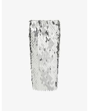 Rabanne Sequin Midi Skirt - Multicolour