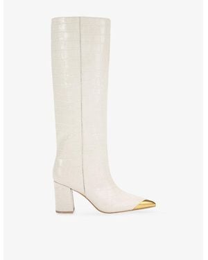 Kurt Geiger Regent Cap Leather Knee-High Boots - White