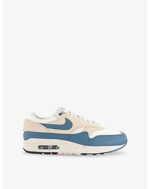 Nike Air Max 1 Leather Low-Top Trainers - Blue