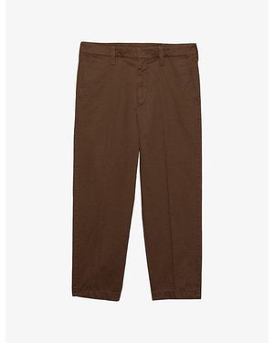 Prada Cotton Gabardine Trousers - Brown