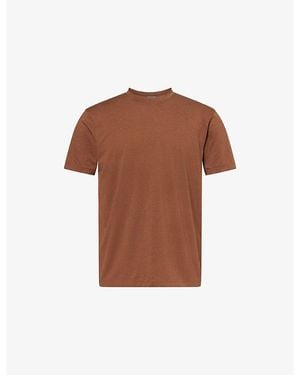 Tom Ford Crew-Neck Short-Sleeve Cotton-Blend T-Shirt - Brown
