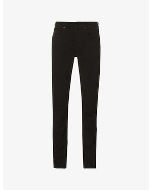 7 For All Mankind Slimmy Tapered Luxe Performance Plus Slim-fit Tapered Jeans - Black