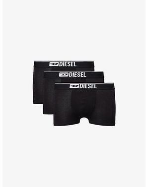 DIESEL Damien Pack-Of-Five Stretch-Cotton Boxer Shorts - Black