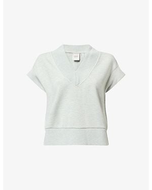 Varley Gracee Doublesoft V-Neck Woven Top - Multicolour