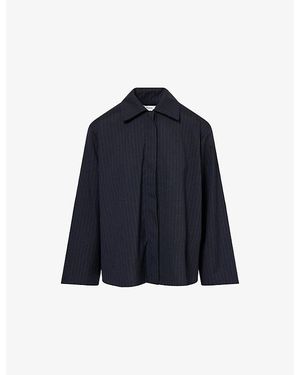 Stylein Brenly Pinstripe Woven Shirt - Blue
