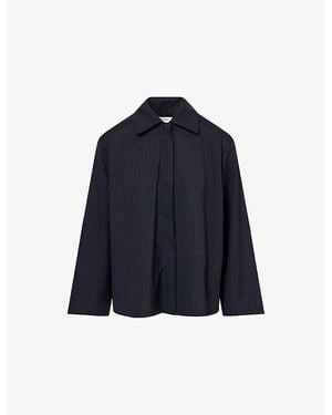 Stylein Brenly Pinstripe Woven Shirt - Blue