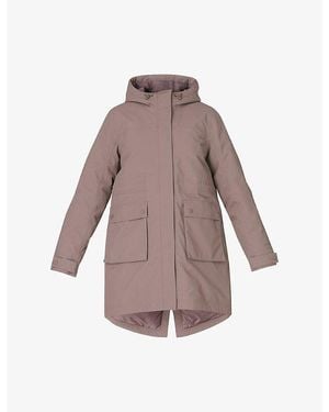 Sweaty Betty Winter Stride Hooded Parka Coat - Brown