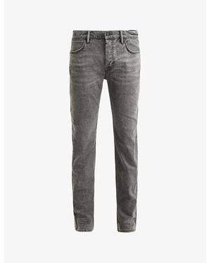 AllSaints Iggy Straight-Leg Slim-Fit Denim Jeans - Grey