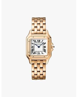 Cartier Crwgpn0007 Panthère De Medium 18Ct Rose- Quartz Watch - Metallic
