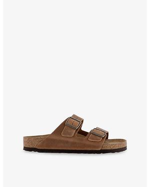 Birkenstock Arizona Two-Strap Suede Sandals - Brown