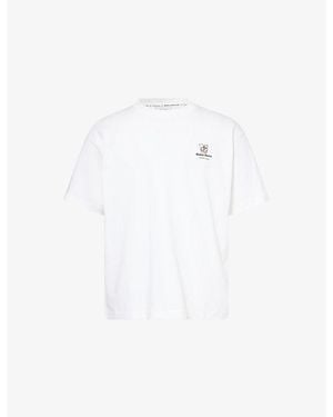 Percival Hotel Bistro Oversized Cotton-Jersey T-Shirt - White