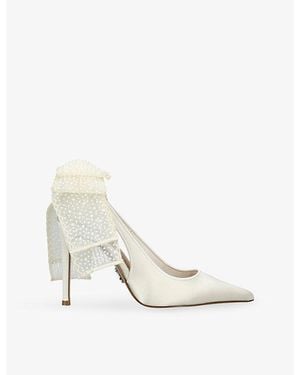 Steve Madden Teacup Satin Courts - White
