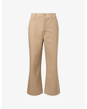 KTZ Athletics Mlb Logo-Embroidered Cotton Chinos - Natural