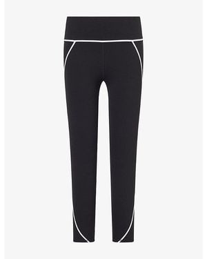 Vuori Allthefeels Linework High-Rise Stretch-Woven Leggings - Blue