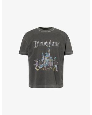 Cole Buxton Disney X Disneyland Graphic-Print Cotton T-Shirt - Grey