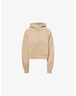 lululemon Scuba Half-Zip Cotton-Blend Hoody - Natural