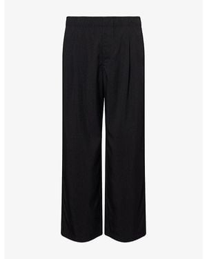 Our Legacy Wide-Leg Relaxed-Fit Woven Trousers - Black