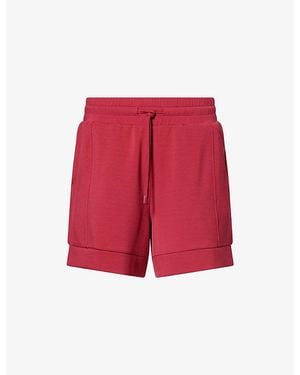 Varley Atrium High-Rise Woven Shorts - Red