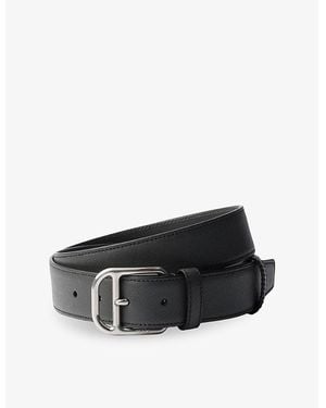 Prada Saffiano Leather Belt - Black
