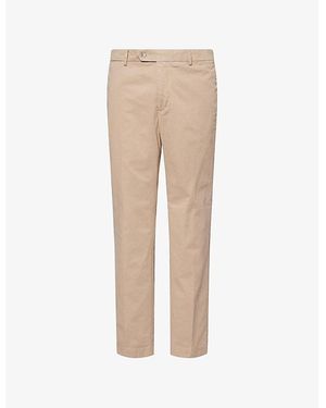 Hackett Chino Kensington Two-Slip-Pockets Stretch-Cotton Trousers - Natural