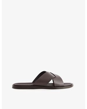 Orlebar Brown Muro Leather Sandals - Brown
