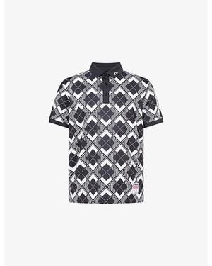 J.Lindeberg 30Y Tour Tech Woven Polo T-Shirt - Black