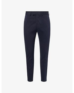 Tom Ford Slim-Leg Mid-Rise Stretch-Cotton Chino Trousers - Blue