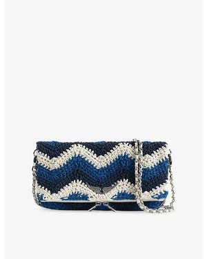 Zadig & Voltaire Rock Macramé Cotton Cross-Body Bag - Blue