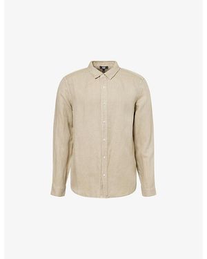 PAIGE Peters Linen-Blend Shirt - Natural