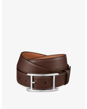 Cartier Tank De Reversible Leather Belt - Brown