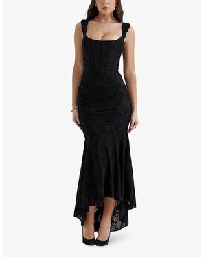 chinese dress ladies Destiny Lace Maxi Dress Black main image 1