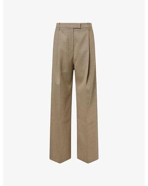 Camilla & Marc Halden Pleated Woven Pants - Natural