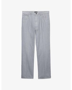 Prada Straight-Leg Mid-Rise Denim Jeans - Grey