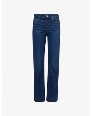 PAIGE Laurel Canyon Flared Stretch-Denim Blend Jeans - Blue