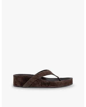 Tony Bianco Blaire Suede Sandals - Brown