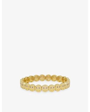 Lisa Gozlan The Gemstone The Happy Face 18Ct Plated Brass And Gemstone Bracelet - Metallic