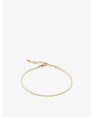 Monica Vinader Open Link 18Ct-Plated Vermeil Sterling- Chain Bracelet - Metallic