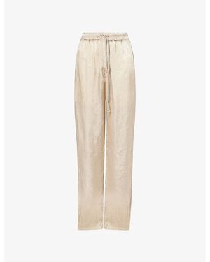 Rick Owens Dietrich Drawstring Woven Trousers - Natural